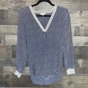 Navy Blue with White Stars Jore Blouse